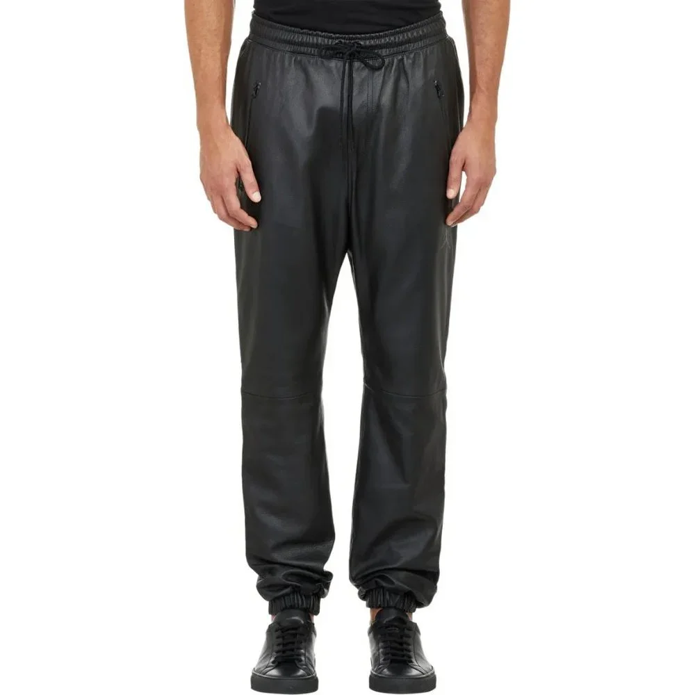 Russell Westbrook x Jordan for Barneys New York Leather Joggers XS